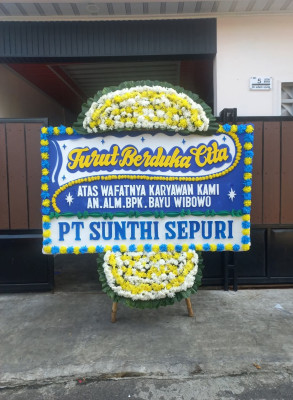 Papan Bunga Duka di Tanjung Pinang